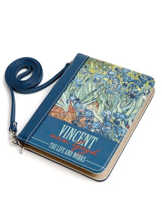 Bolso de embrague-el libro de los "Lirios. Van Gogh"