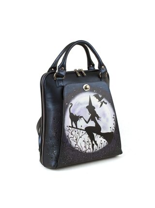 Сумка-рюкзак "Ведьмочка" с кристаллами Swarovski