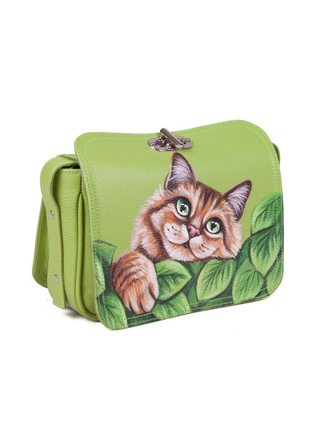 Satchel "Cat with leaf"