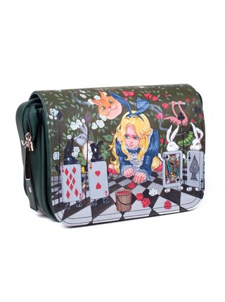 Satchel "Alice and an animated deck of cards"